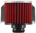 K&N Engineering 62-1516 Chrome Top Crankcase Vent Filter with Deflector Shield and 1-1/4 Inch Flange