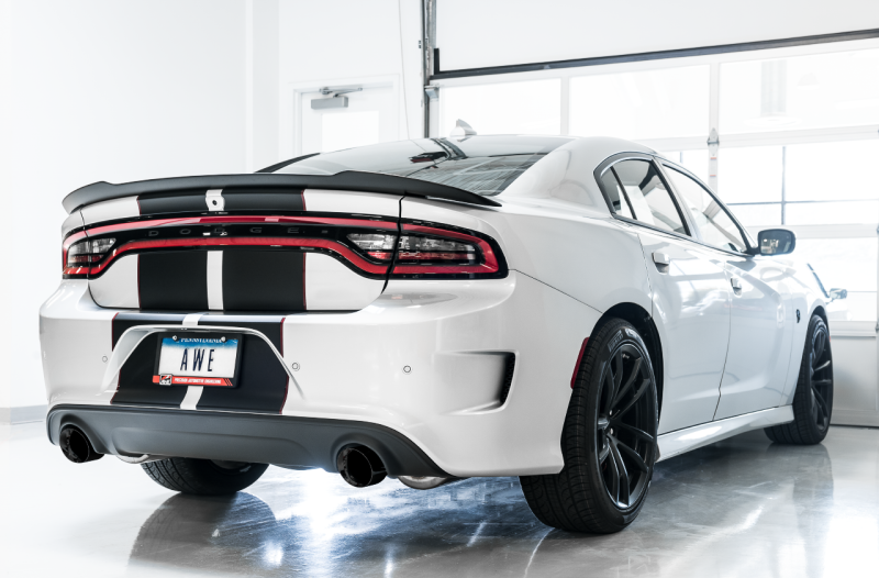 AWE Tuning 2015+ Dodge Charger 6.4L/6.2L Touring Edition Exhaust with Diamond Black Tips