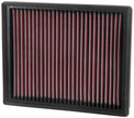 K&N Engineering 33-5000 High-Flow Reusable Air Filter for 2013-2015 Ford Fusion 2.0L L4