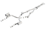 Borla S-Type Cat-Back Exhaust System for Dodge Challenger 2015-2023 with MDS Valves - Part #140640