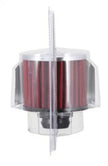 K&N Engineering 62-1516 Chrome Top Crankcase Vent Filter with Deflector Shield and 1-1/4 Inch Flange