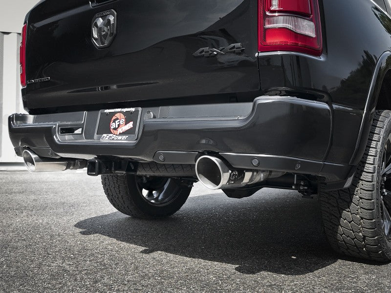 aFe Gemini XV 3-inch 304 Stainless Steel Cat-Back Exhaust System with Cut-Out for 2019-2021 Ram 1500 V8 5.7L Hemi