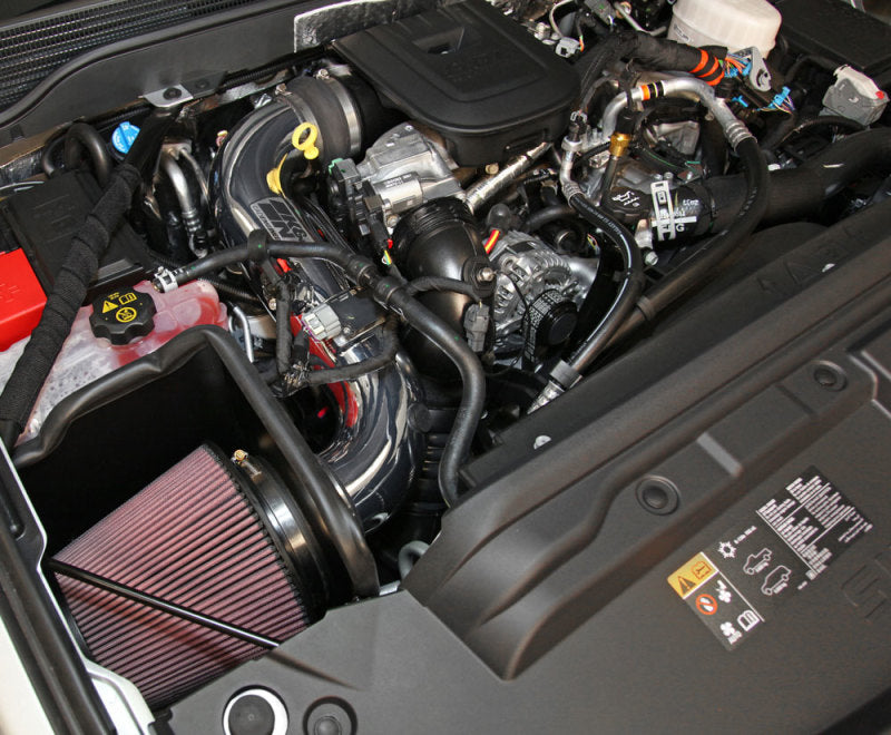K&N 77 Series Performance Cold Air Intake Kit for 2015 Chevrolet Silverado and GMC Sierra 6.6L V8