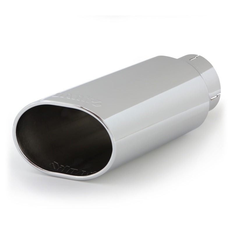 Banks Power Tailpipe Tip Kit - SS Obround Slash Cut Chrome Finish for 4-Inch Exhaust Pipes
