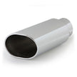 Banks Power Tailpipe Tip Kit - SS Obround Slash Cut Chrome Finish for 4-Inch Exhaust Pipes