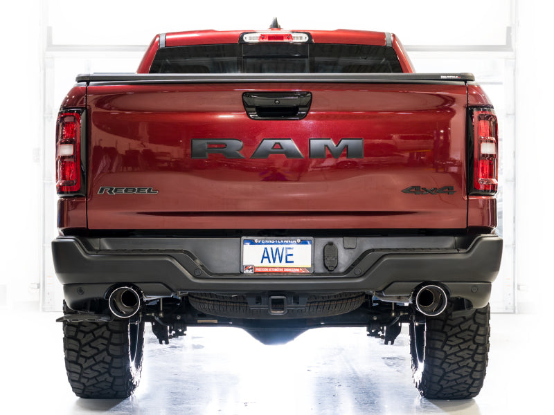 AWE Tuning 2025+ Ram 1500 3.0TT Rebel Cat-Back Exhaust with Chrome Silver Tips