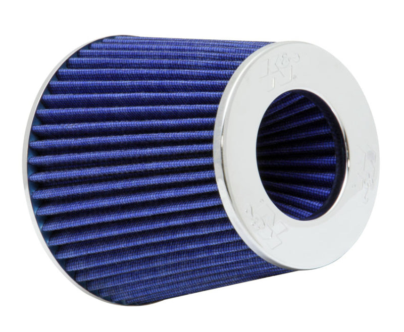 K&N Engineering Universal Air Filter Chrome Round Tapered – 4-inch Flange ID, 1.125-inch Flange Length, 5.5-inch Height