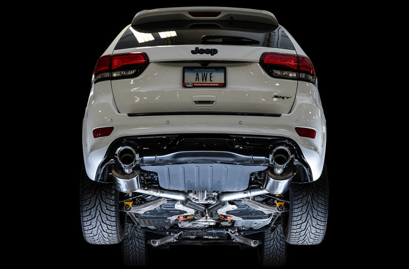 AWE Tuning 2020 Jeep Grand Cherokee SRT Track Edition Exhaust with Chrome Silver Tips