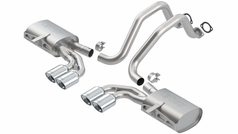 Borla 97-04 Chevrolet Corvette 5.7L V8 Touring Cat-Back Exhaust System with Dual Polished Tips