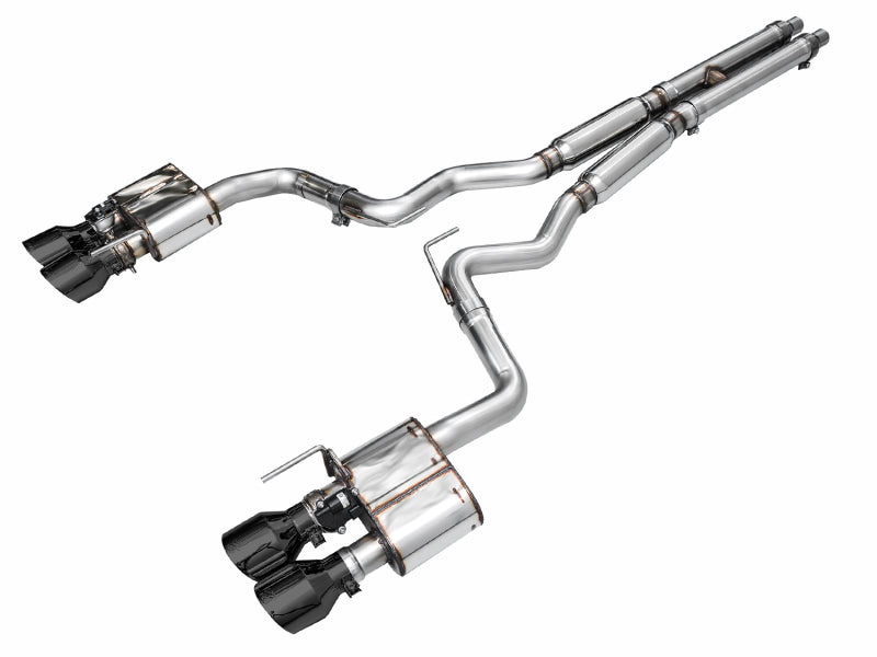 AWE Tuning SwitchPath™ Cat Back Exhaust for 2024-2026 Ford Mustang GT Fastback with Quad Diamond Black Tips