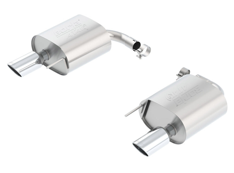 Borla Atak Rear Exhaust Section for Ford Mustang 2015-2017 with 2.3L EcoBoost - 2.25-inch Pipe, 4-inch Chrome Tips
