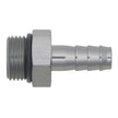 DeatschWerks 8AN ORB Male to 3/8 Inch Male Triple Barb Fitting with O-Ring – Anodized Titanium