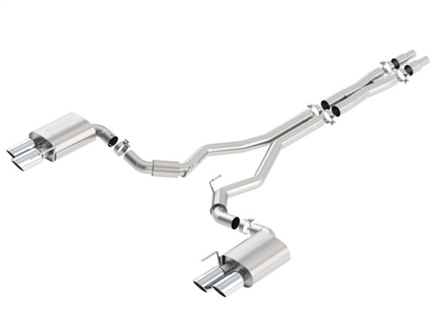 Borla S-Type 3-Inch Cat-Back Exhaust System for 2018-2023 Ford Mustang GT 5.0L V8 (Without Active Valve, Non-Convertible)