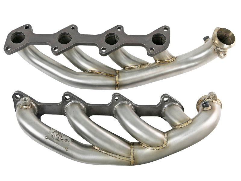 aFe Twisted Steel 1.75-2 Inch Stainless Steel Headers for 2006-2007 Ford F-250 Super Duty V8-6.0L Diesel