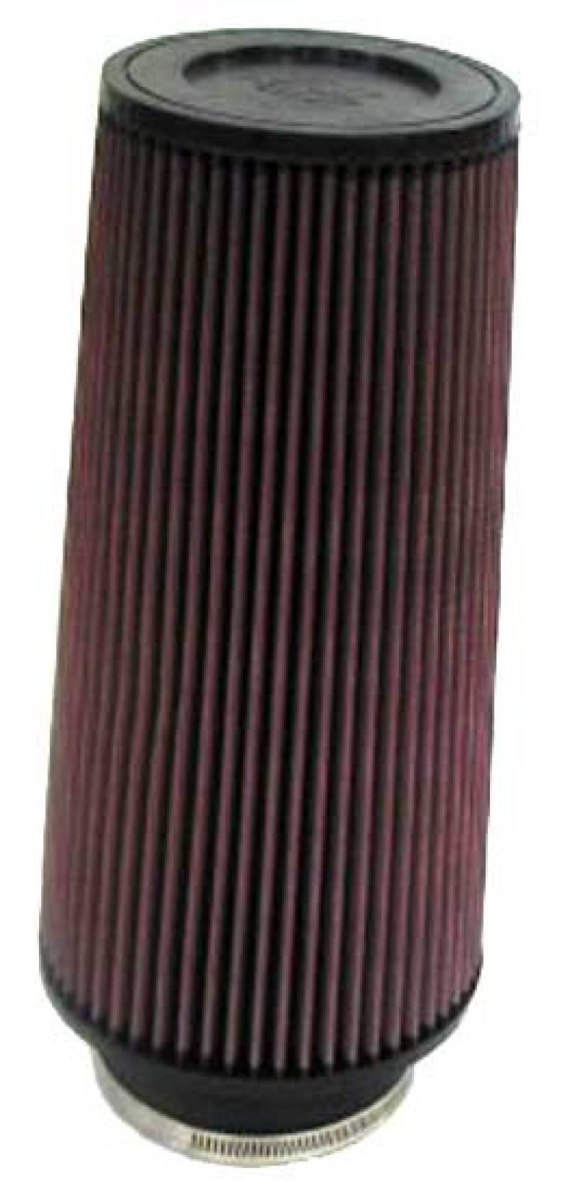 K&N Engineering Universal Rubber Air Filter Part RE-0860 - 4 inch Flanged, 6 inch Outer Diameter, 4-5/8 inch Outer Diameter Top, 12 inch Height
