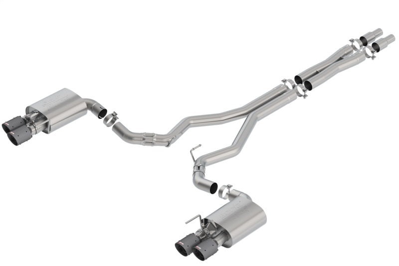 Borla ATAK Cat-Back Exhaust System for 2018-2023 Ford Mustang GT with Carbon Fiber Black Tips