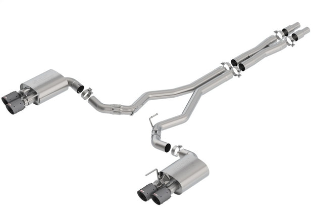 Borla ATAK Cat-Back Exhaust System for 2018-2023 Ford Mustang GT with Carbon Fiber Black Tips