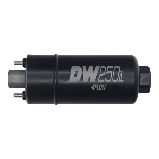 DeatschWerks 250LPH In-Line External Fuel Pump - High-Flow Fuel Delivery for Automotive Performance