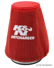 K&N Engineering Red Drycharger 5.25 inch x 3 inch Round Tapered Air Filter Wrap Part #22-2030PR