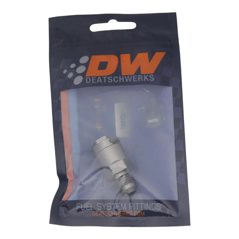 DeatschWerks 6AN Male to 5/16 Inch Female EFI Quick Connect Adapter - High-Performance Automotive Fitting