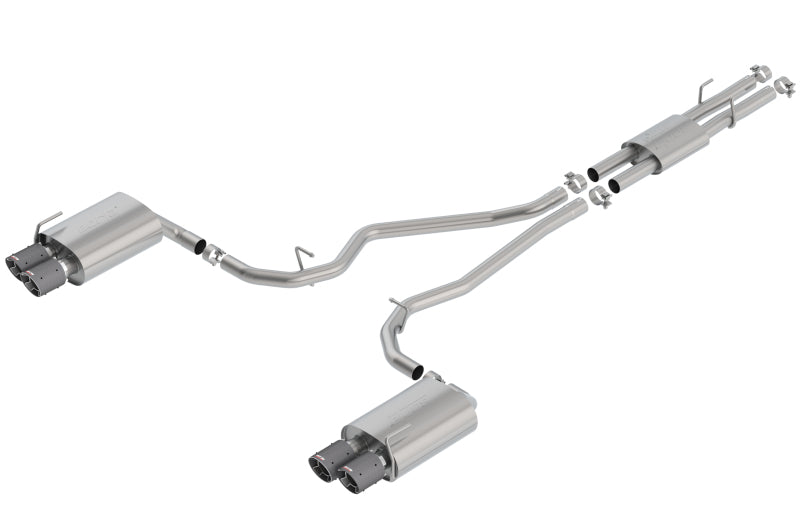 Borla ATAK Cat-Back Exhaust System for 2020-2023 Ford Explorer ST & Lincoln Aviator with Carbon Fiber Tips
