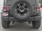 aFe Rebel Series 2.5-inch Stainless Steel Axle-Back Exhaust with Polished Tips for Jeep Wrangler (2007-2018) - V6 3.6L/3.8L