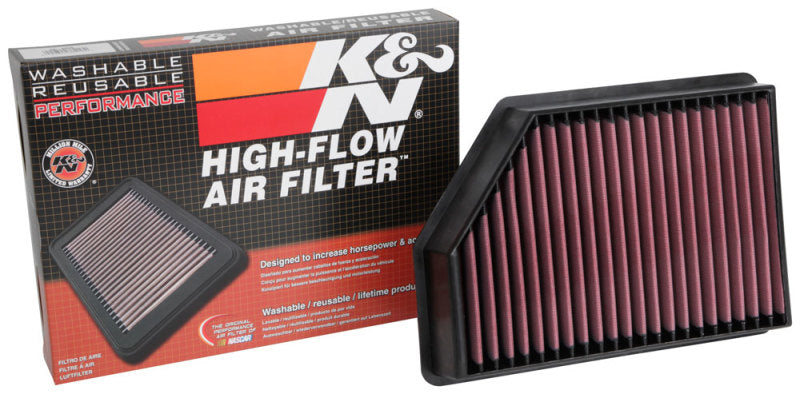 K&N Engineering 33-5098 High-Flow Drop-In Replacement Air Filter for Chevy Silverado and GMC Sierra 2500/3500 Diesel Engines