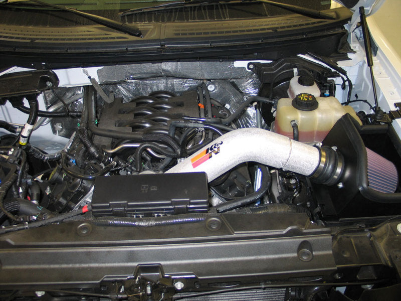 K&N Engineering 77-2581KP Cold Air Intake System for Ford F-150 5.0L V8 - High Flow Performance Kit