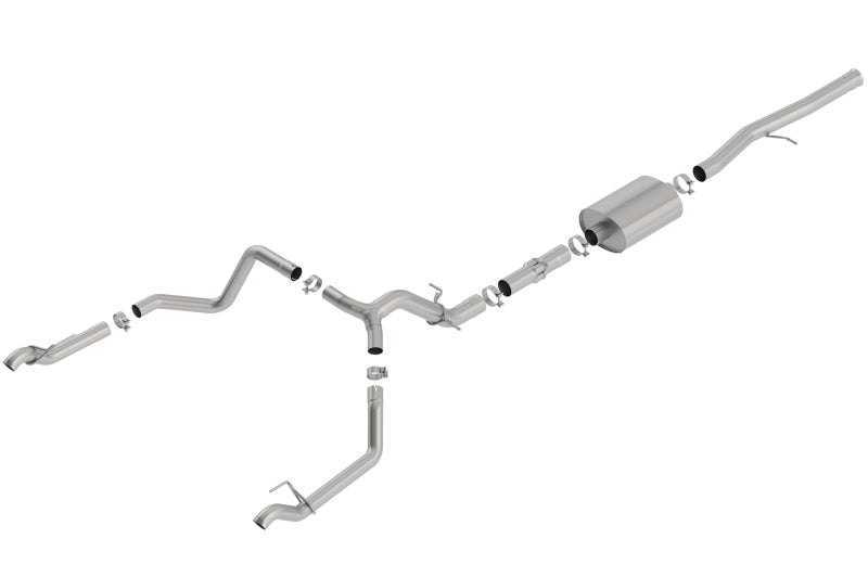 Borla ATAK Cat-Back Exhaust System for 2019-2021 Chevrolet Silverado 1500 & GMC Sierra 1500 6.2L V8 with Factory Tips
