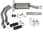 aFe Rebel Series Dual Center Exit Cat-Back Exhaust System for Jeep Wrangler (JK) 3.6L/3.8L - Stainless Steel with Black Tips