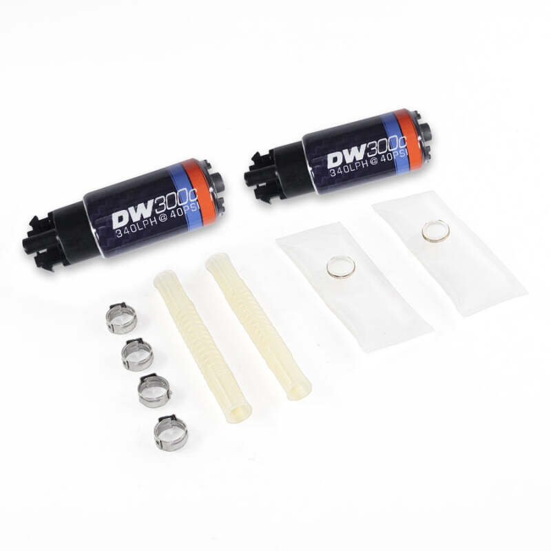DeatschWerks DW300C 340 LPH Compact Fuel Pump with Install Kit for 2003-2004 Ford Mustang Cobra