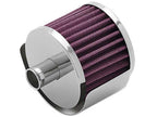 K&N Engineering 62-1120 Chrome Steel Base Crankcase Vent Filter with 3/4 Inch Diameter Tube